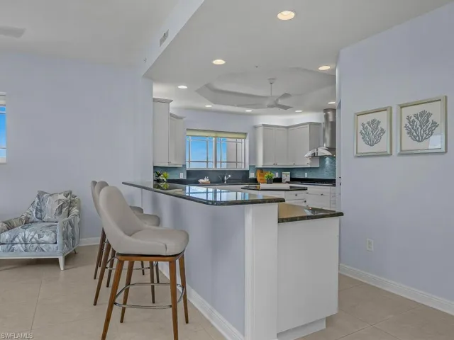 Viewing from family room and casual dining area.