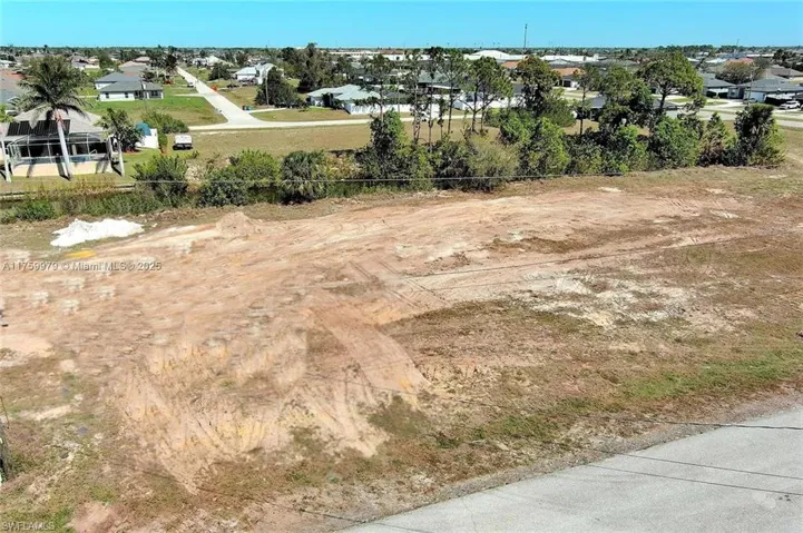 Aerial view of residential area