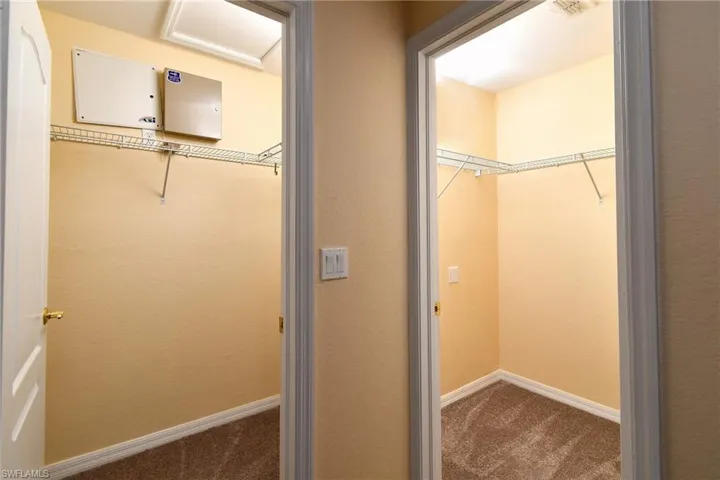 His & hers closets
