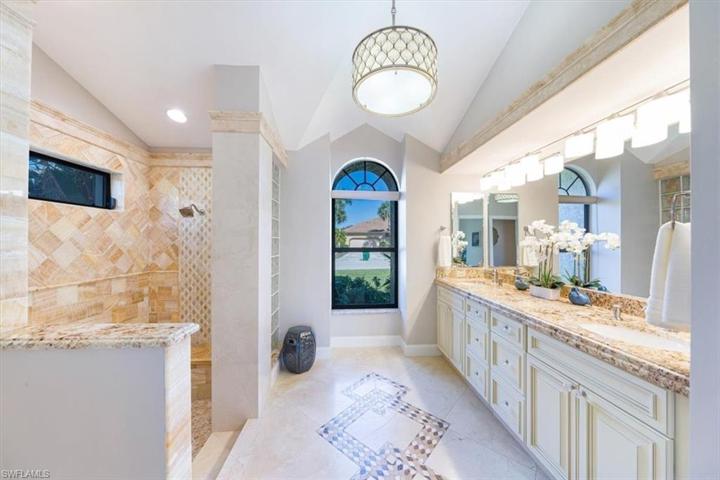 Beautiful master bathroom with TOTO toilet