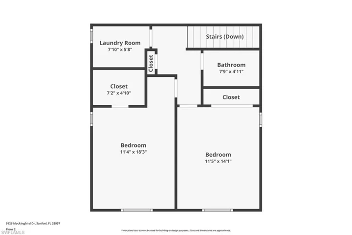 Second Level Floor Plan