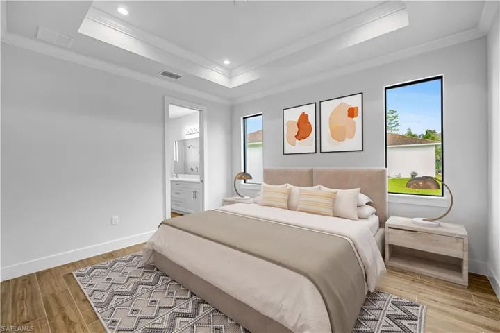 Picture digitally staged from a model home