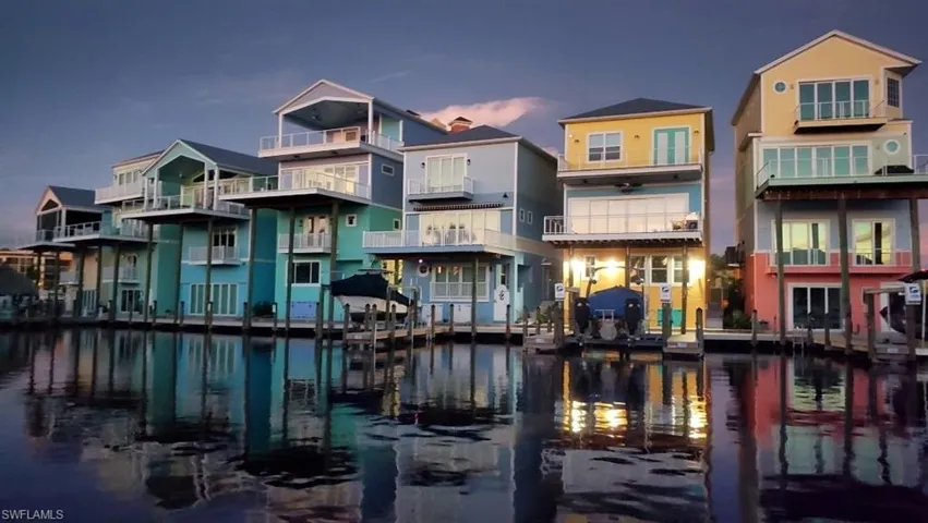 Serene view of home from the water