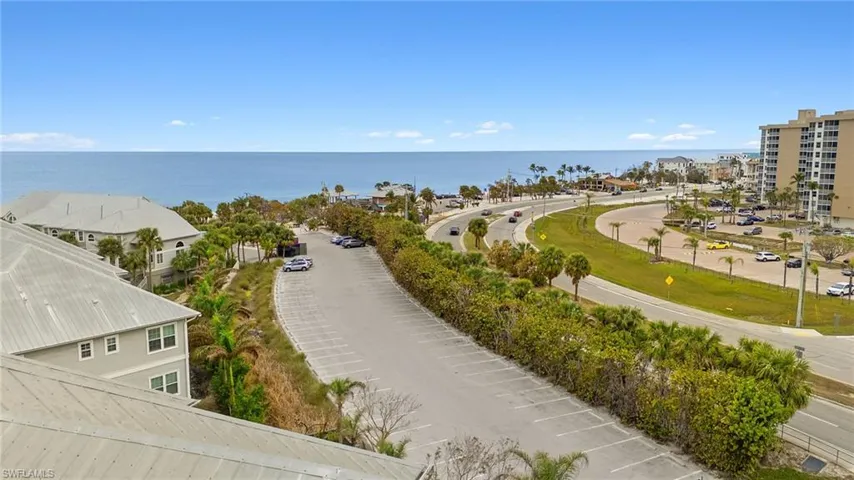 Drone / aerial view with a Gulf view