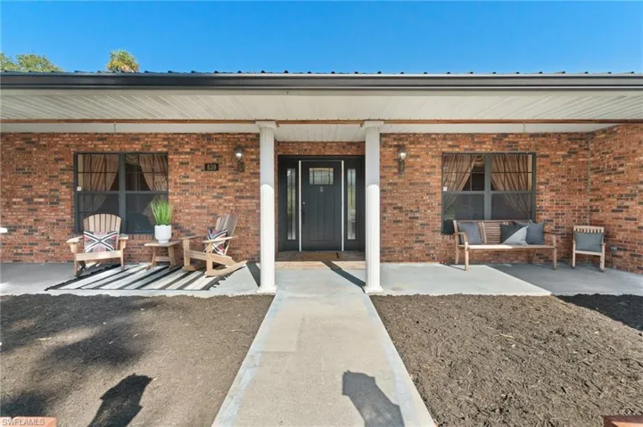 Covered front porch