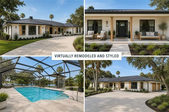 Endless potential to be remodeled. Images were Virtually redesigned with a favorable Coastal modern styling.