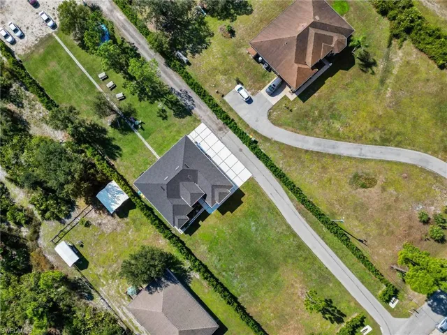 View from above of property