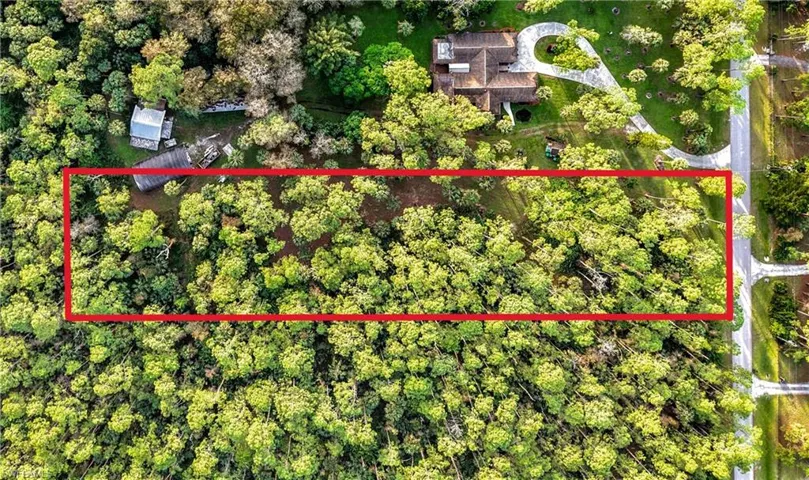 aerial view of 2.27 acre upland vacant lot