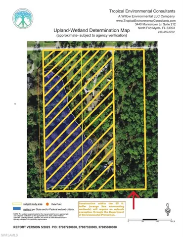 Image of Wetland Delineation Report, Upland Lot Identified