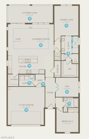 Floor plan with structurals