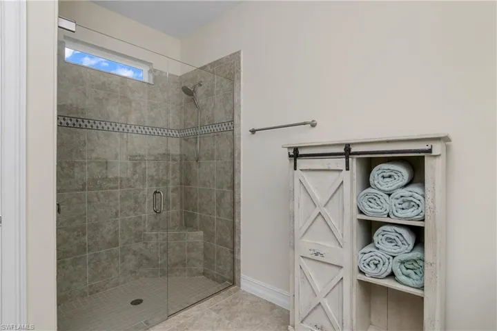 Master walk in shower