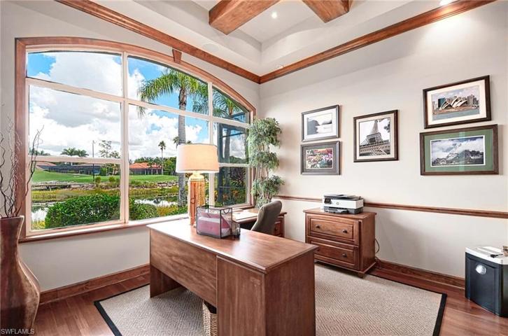 Office with closet, could be a 4th Bedroom with lanai adjacent and full bath shared by guest bedroom.