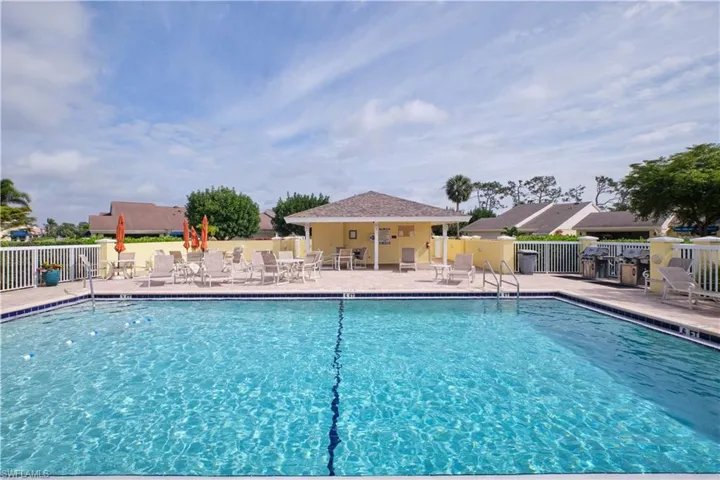 Carriedale community pool and pool house.
