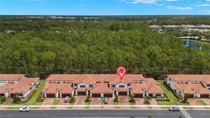 Birds eye view of property