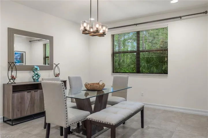 Large dining area with ample space for furniture