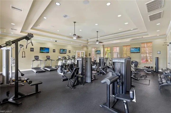 Community exercise area included in HOA fees.