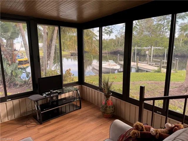 Sunroom and view