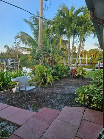 View of yard featuring a water view