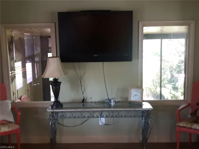 View of TV in living room
