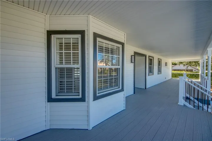 View of wooden porch