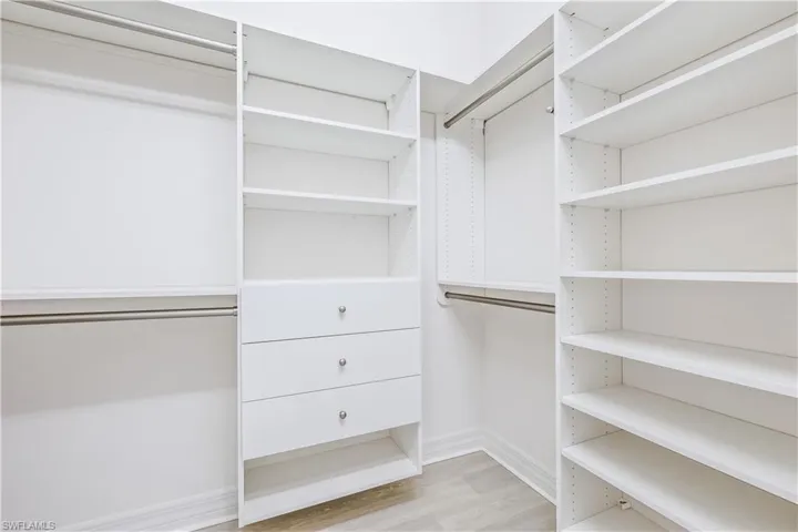 Spacious closet featuring