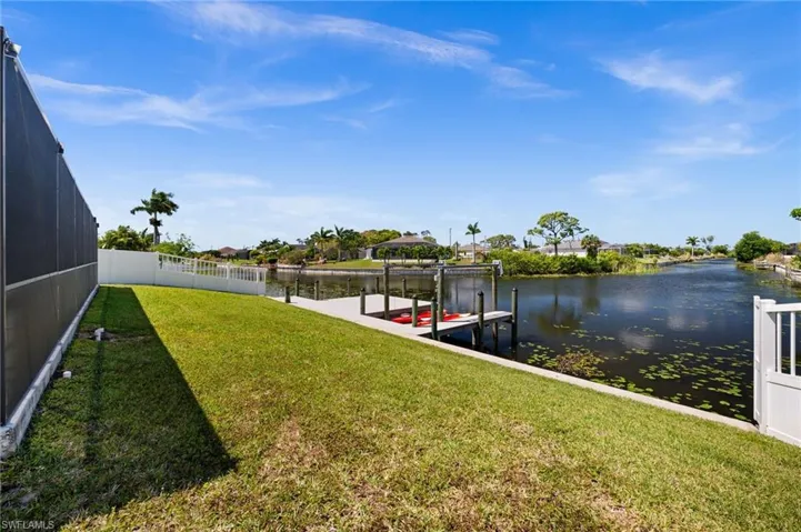 Go fishing, kayaking, or feed the turtles from your dock