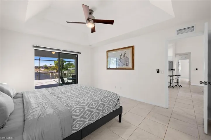 Enjoy canal views from the Primary Bedroom