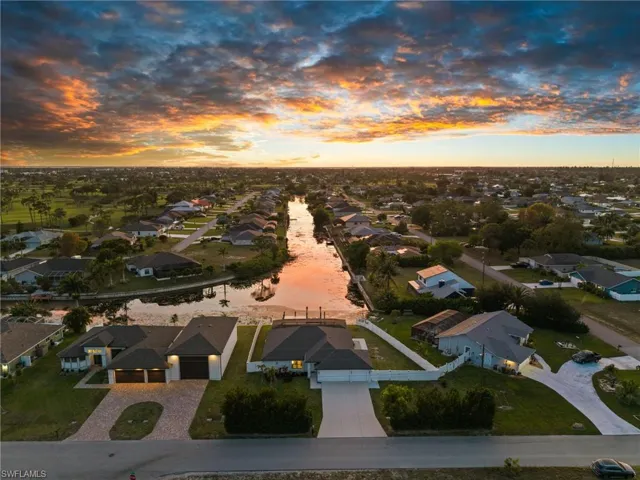 Enjoy sunsets down the canal every night
