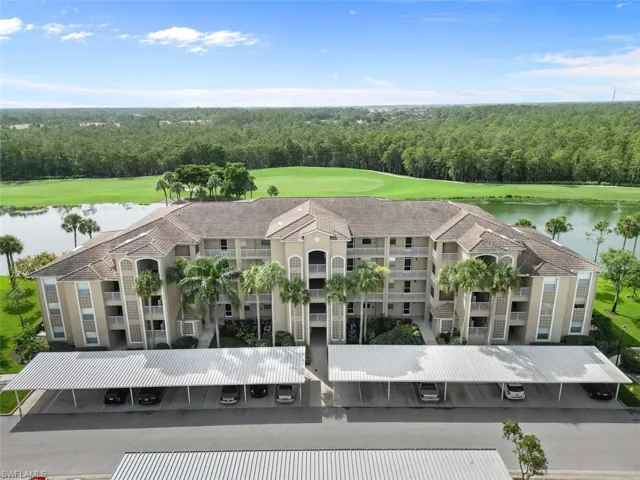 Front of the building with a view of the 2nd hole
