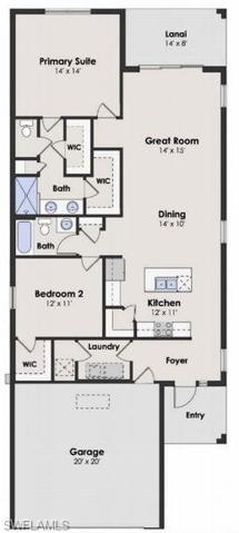 Amelia Floor Plan Rendering *DISCLAIMER: Renderings, Photos, Virtual Tours are of like model and are used for display purpose only, actual property may vary.
