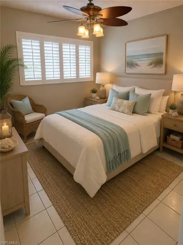 guest bed v  staged