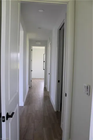 Hall with baseboards