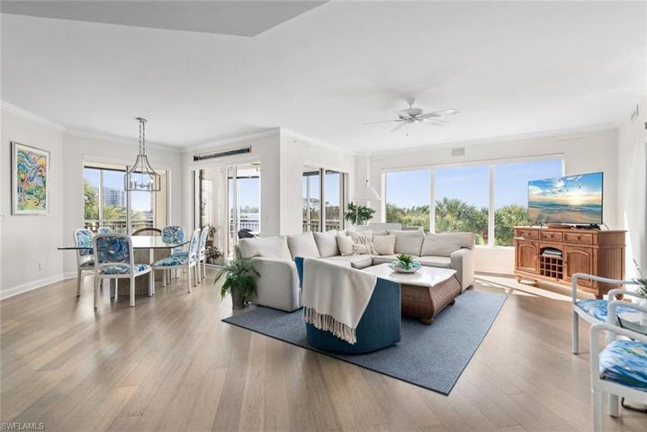 Spacious living room, dining room and view from the entry.