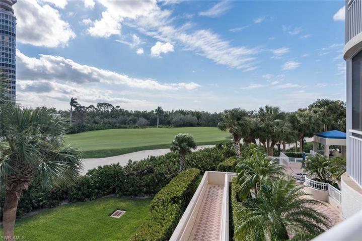 View of the golf course from the balcony.