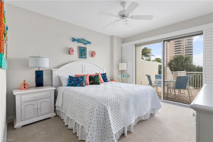 Guest room with its own outdoor lanai and view.
