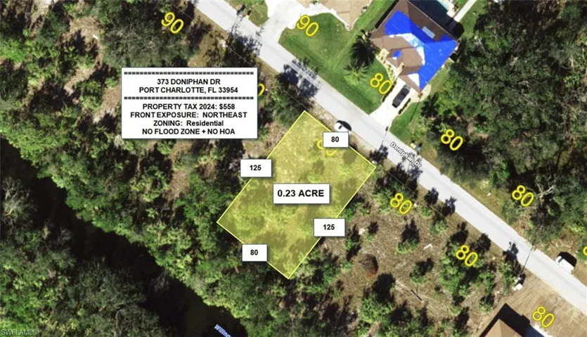 Map / location featuring property parcel outlined