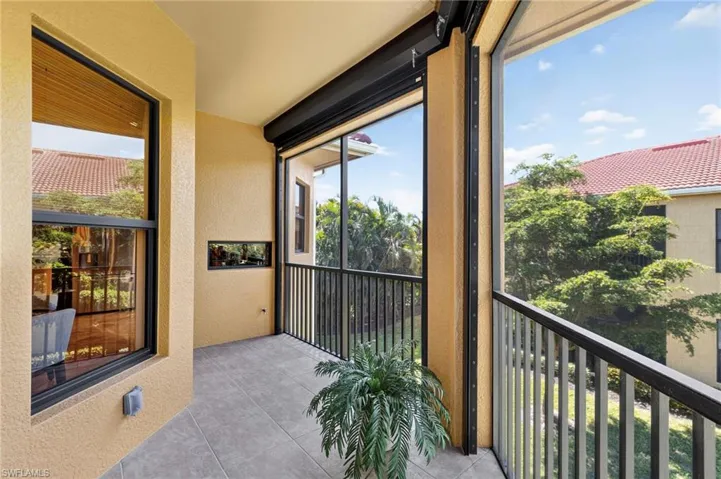 Balcony with a sunroom
