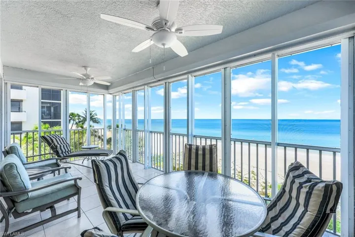 Large lanai provides plenty of room for a sunset gathering.