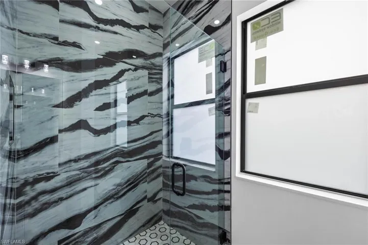 Bathroom with walk in shower