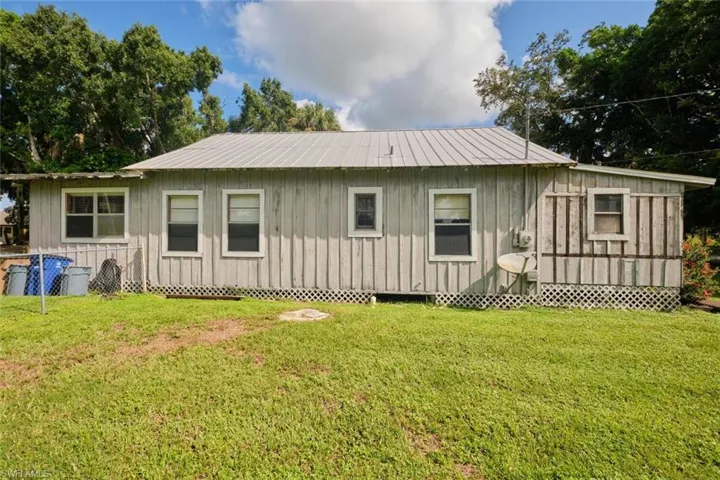 Back of property