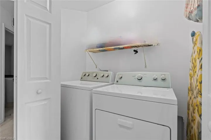 Laundry area with separate washer and dryer
