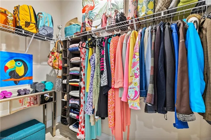 View of spacious closet