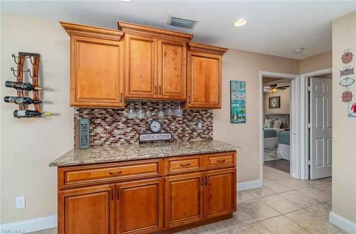 extra counter and cabinet space