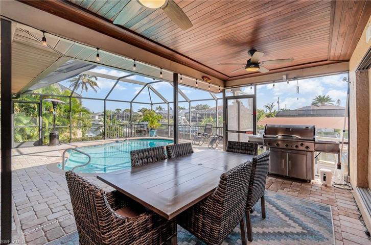 with covered seating area