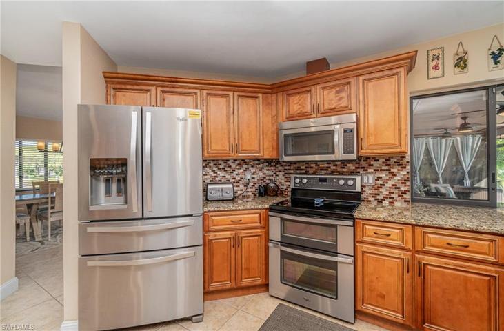with double oven and large refrigerator