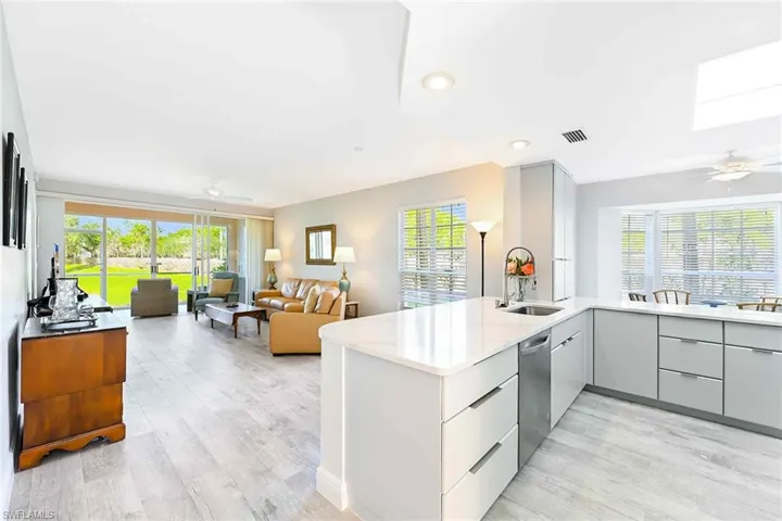 Foyer View of Kitchen and Great Room