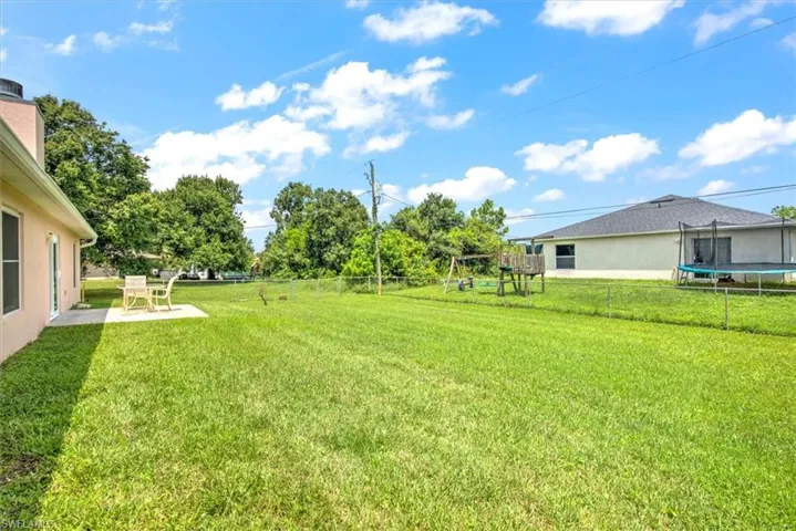 Another view of the backyard
