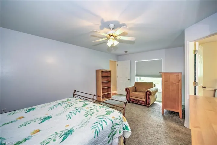 Master bedroom has plenty of room to add a desk on the right corner where the 2nd dresser is located.