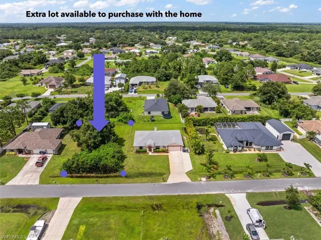 Extra lot available to purchase with the home.