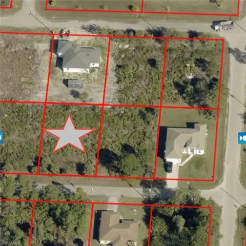 Map / location with property parcel outlined